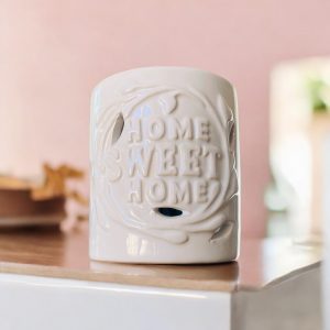 Cream "Home Sweet Home" Wax Melt Burner