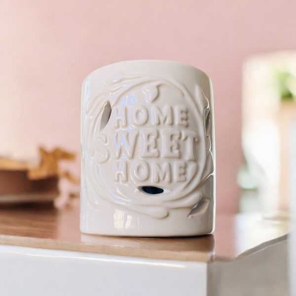 Cream "Home Sweet Home" Wax Melt Burner