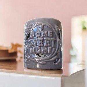 Grey "Home Sweet Home" Wax Melt Burner